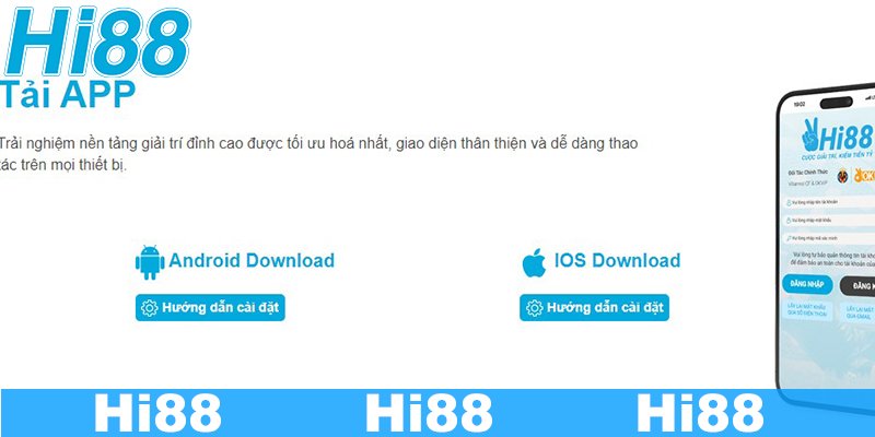 Hướng dẫn tải app nhà cái Hi88
